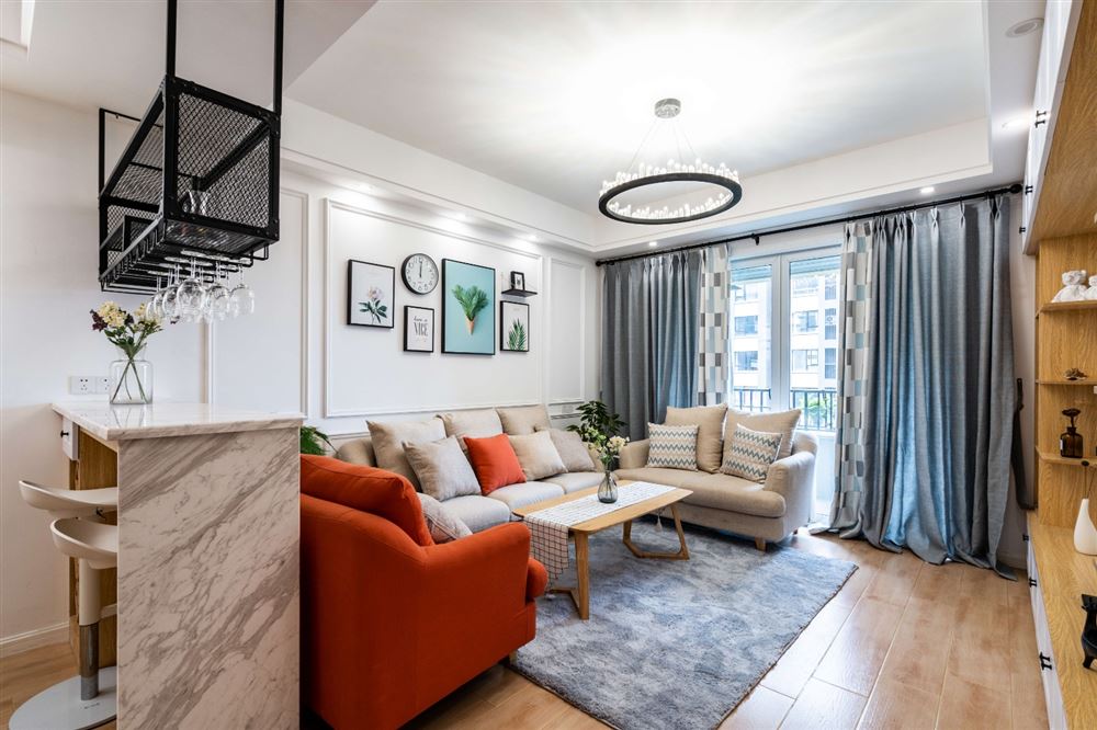 江門市東堯路住宅樓北歐風(fēng)格三居室裝修案例