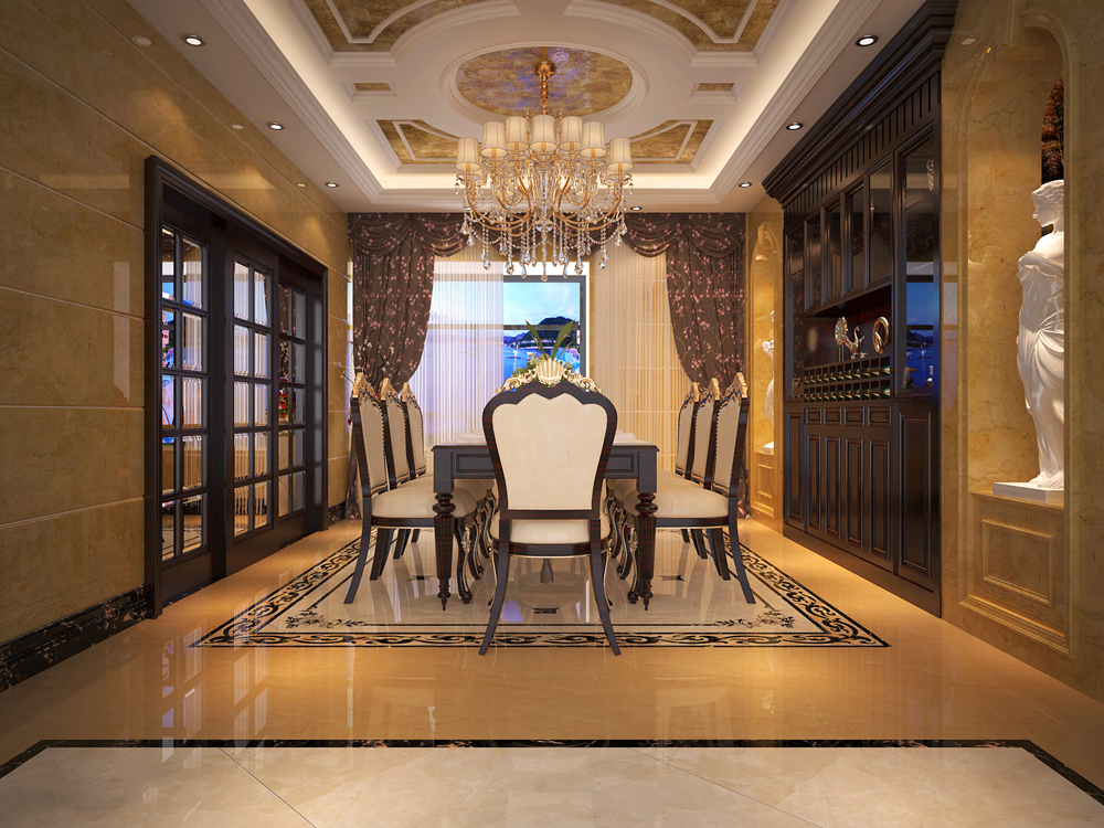 韶關(guān)市中駿雍景灣歐式風(fēng)格別墅裝修案例