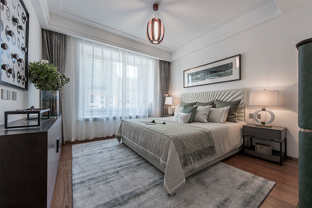 南寧華發(fā)國(guó)賓壹號(hào)三居144平米新中式風(fēng)格室內(nèi)裝修案例-臥室 南寧華發(fā)國(guó)賓壹號(hào)三居144平米新中式風(fēng)格室內(nèi)裝修案例-臥室