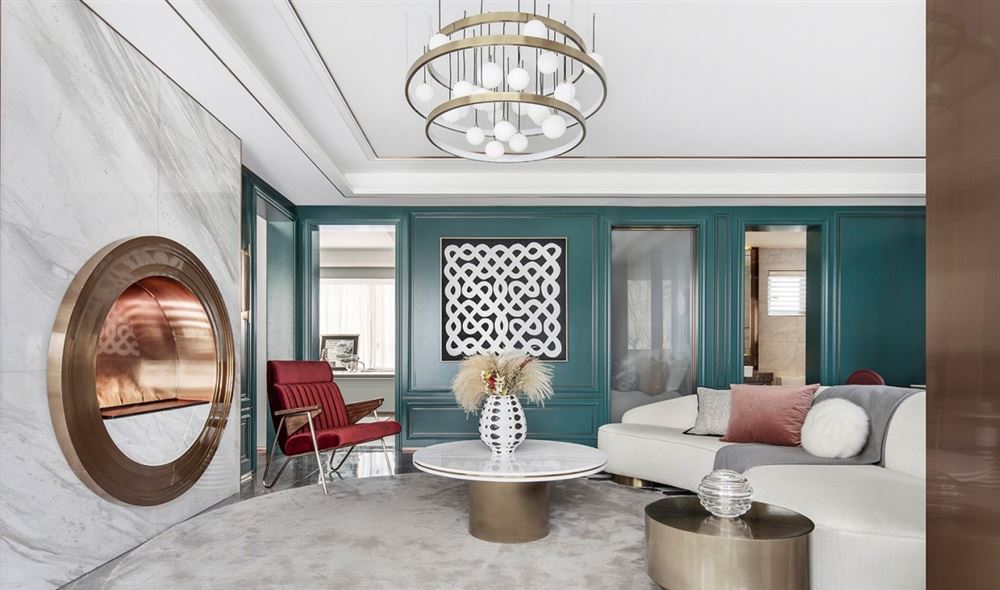 江門(mén)市雅逸尚都輕奢風(fēng)格三居室裝修案例