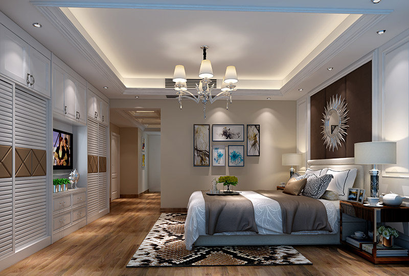珠江半島花園四居215平米現(xiàn)代簡約風(fēng)格室內(nèi)裝修案例-臥室 珠江半島花園四居215平米現(xiàn)代簡約風(fēng)格室內(nèi)裝修案例-臥室