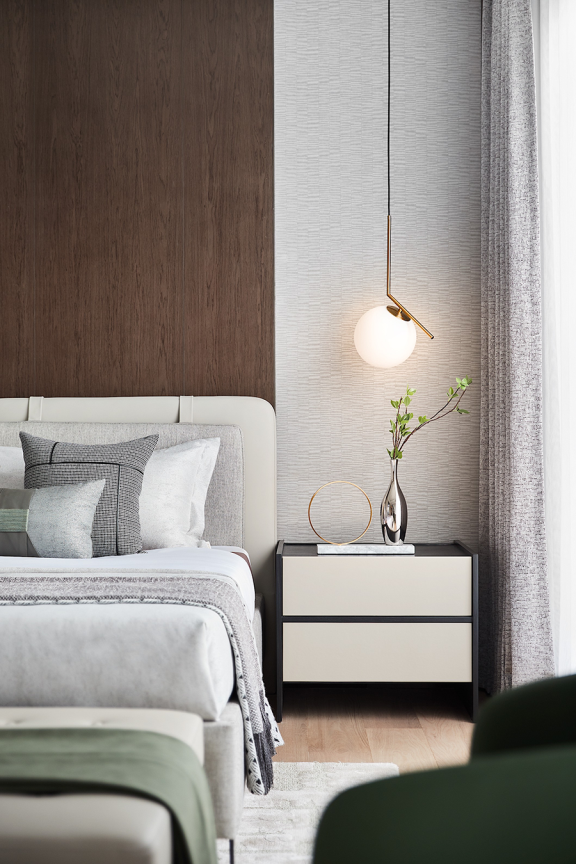 現(xiàn)代簡約風格別墅室內(nèi)設計家裝案例-臥室床頭柜 現(xiàn)代簡約風格別墅室內(nèi)設計家裝案例-臥室床頭柜