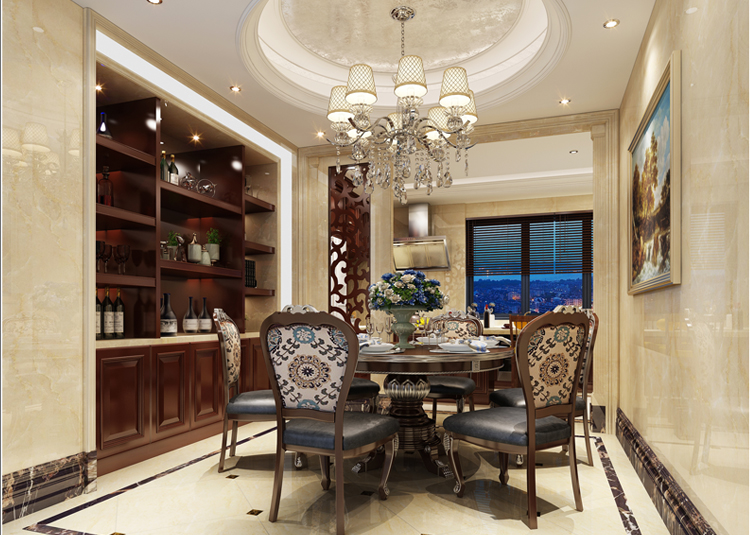 嘉興市碧桂園&middot;楓景尚院歐式風(fēng)格五居室裝修案例