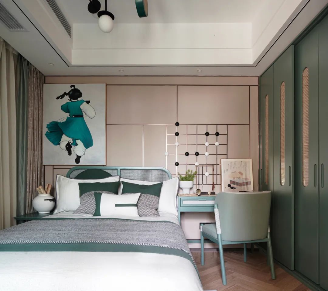 新中式風格室內(nèi)設(shè)計家裝案例-次臥 新中式風格室內(nèi)設(shè)計家裝案例-次臥