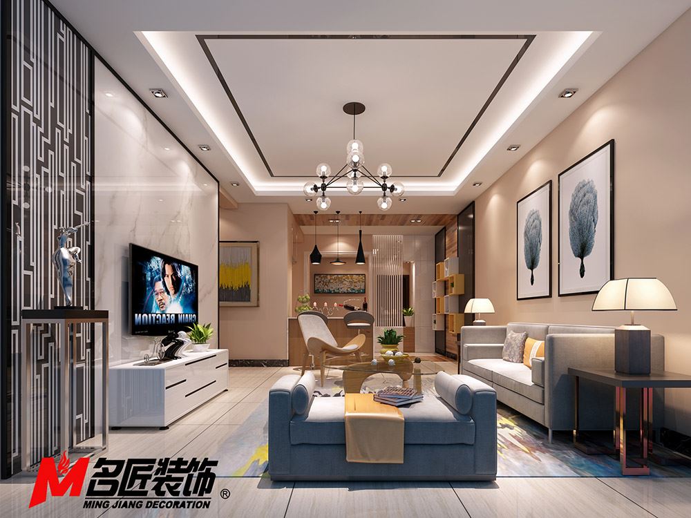 河源市霸王花&middot;麗江花園現(xiàn)代簡約風格三居室裝修案例