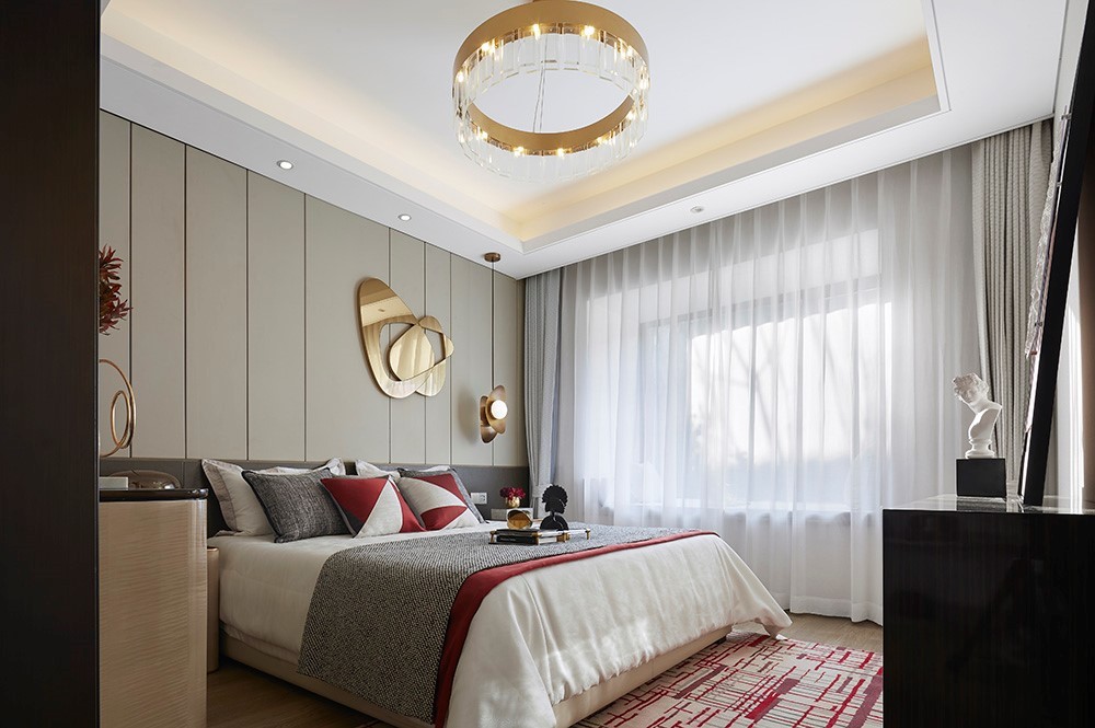 時尚輕奢風格室內(nèi)家裝案例效果圖-臥室 時尚輕奢風格室內(nèi)家裝案例效果圖-臥室