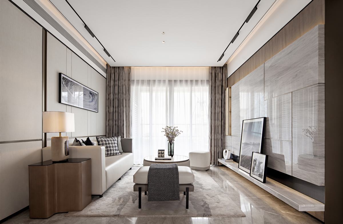 日式侘寂風(fēng)格室內(nèi)設(shè)計(jì)家裝案例-客廳 日式侘寂風(fēng)格室內(nèi)設(shè)計(jì)家裝案例-客廳