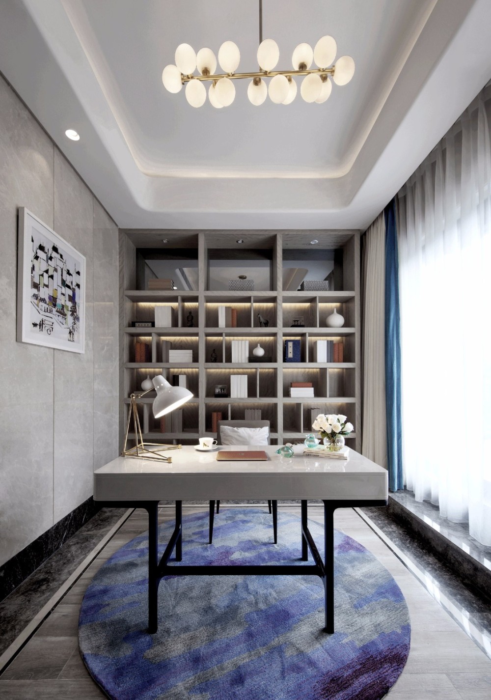 現(xiàn)代簡約風(fēng)格室內(nèi)設(shè)計家裝案例-書房 現(xiàn)代簡約風(fēng)格室內(nèi)設(shè)計家裝案例-書房