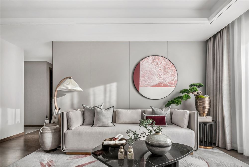 湛江市天潤御海灣輕奢風(fēng)格三居室裝修案例