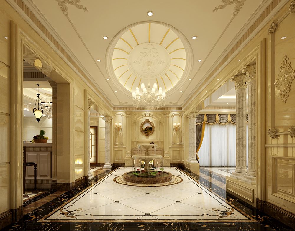 佛山市保利清能和府歐式風格別墅裝修案例