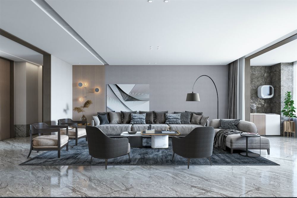 廣州市錦繡天倫花園現(xiàn)代風(fēng)格三居室裝修案例