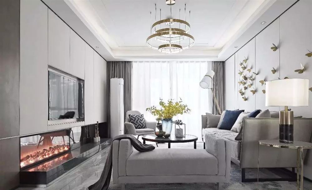 佛山市美的半島莊園現代簡約風格三居室裝修案例