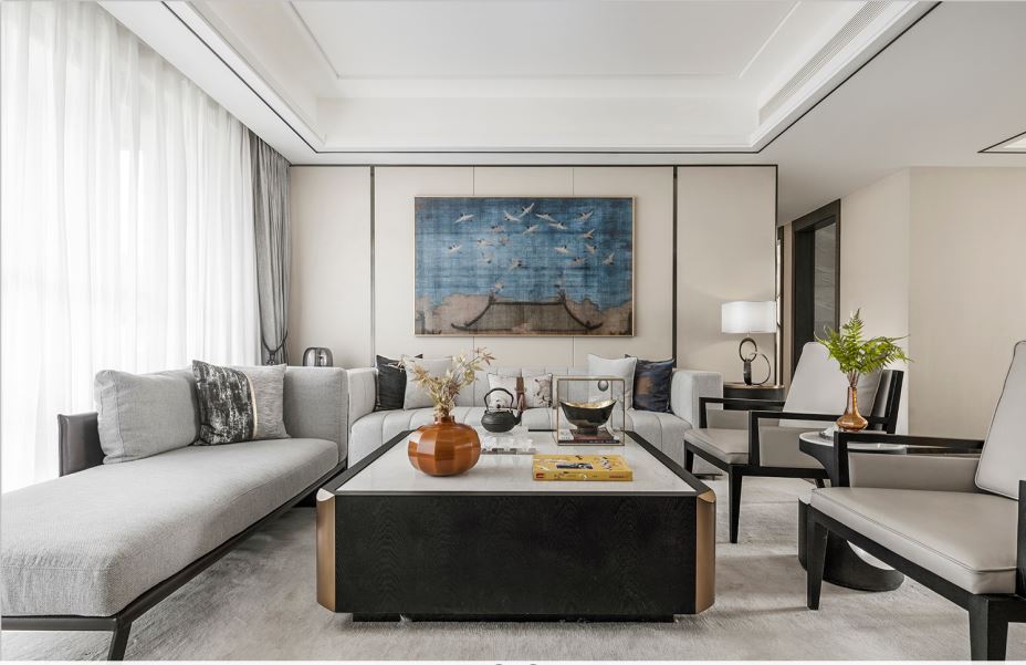 江門市萊茵華庭新中式風(fēng)格四居室裝修案例