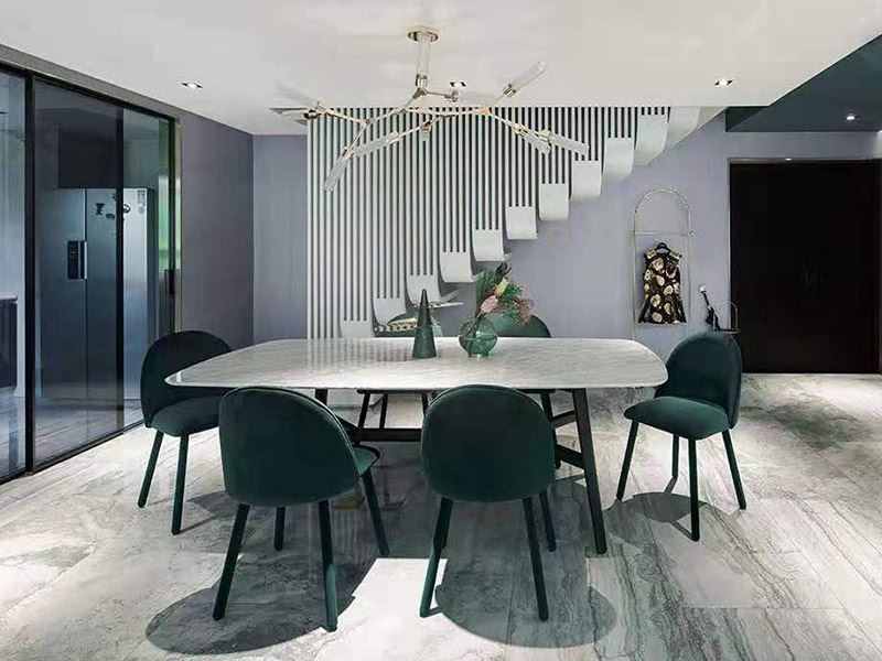 湖州市融創(chuàng)金成&middot;湖山賦現(xiàn)代風格復(fù)式裝修案例