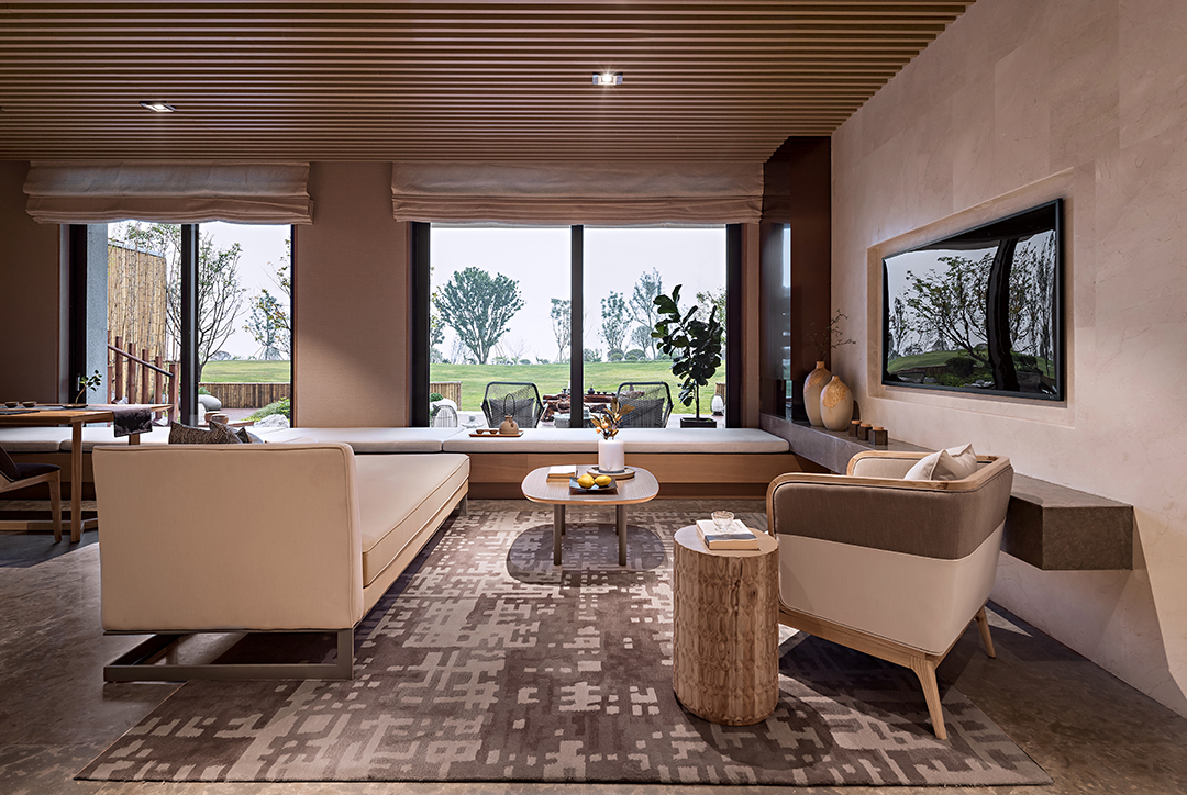 日式原木簡(jiǎn)約風(fēng)格室內(nèi)家裝案例效果圖-客廳 日式原木簡(jiǎn)約風(fēng)格室內(nèi)家裝案例效果圖-客廳