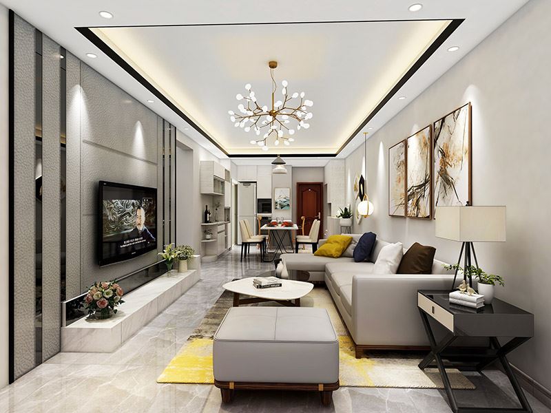 佛山市峰睿公館現(xiàn)代簡約風(fēng)格三居室裝修案例