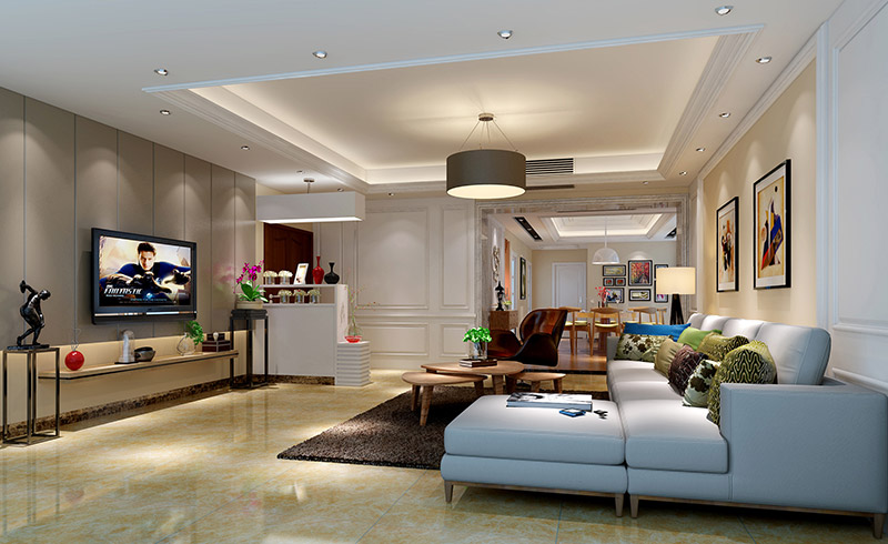 珠江半島花園四居215平米現(xiàn)代簡約風(fēng)格室內(nèi)裝修案例-客廳 珠江半島花園四居215平米現(xiàn)代簡約風(fēng)格室內(nèi)裝修案例-客廳