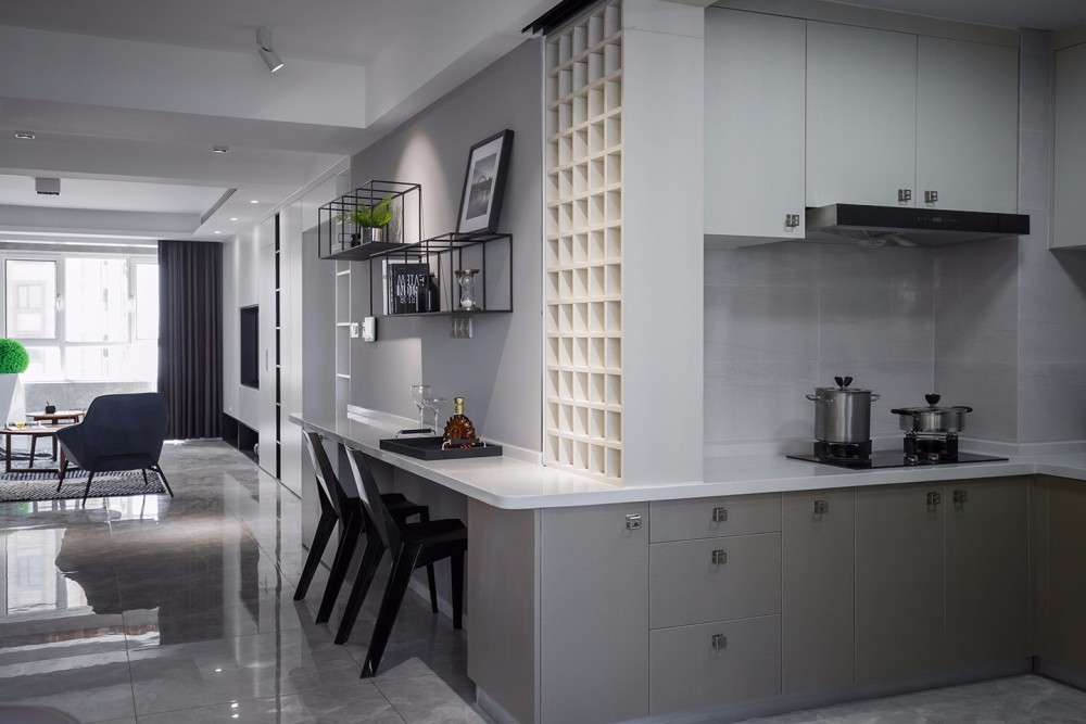 現(xiàn)代簡(jiǎn)約風(fēng)格室內(nèi)家裝案例效果圖-廚房 現(xiàn)代簡(jiǎn)約風(fēng)格室內(nèi)家裝案例效果圖-廚房