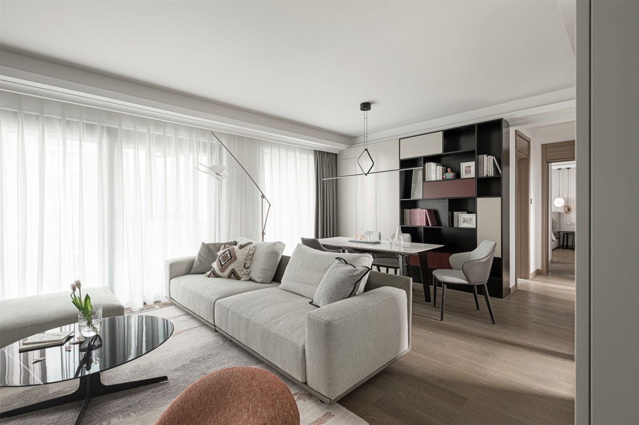 現(xiàn)代簡約風格室內(nèi)設計家裝案例-客餐廳