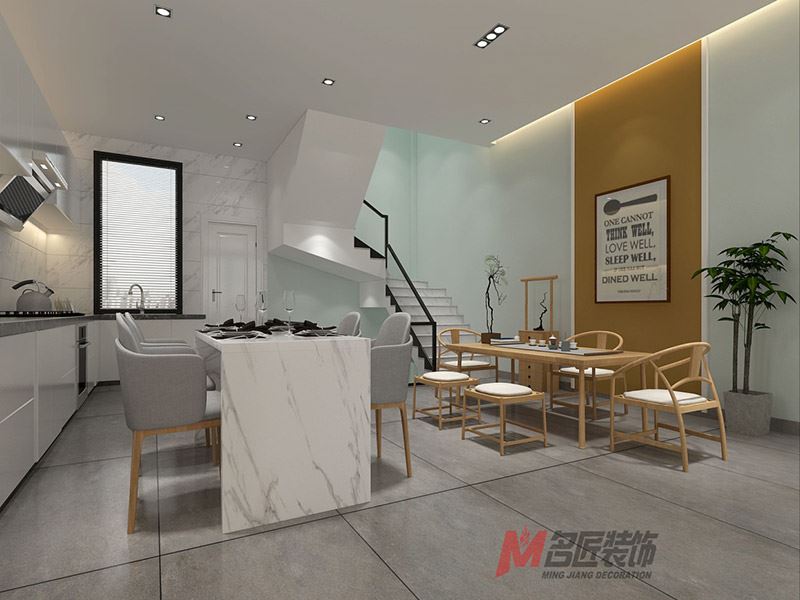 臺州市半島名苑北歐風格別墅裝修案例