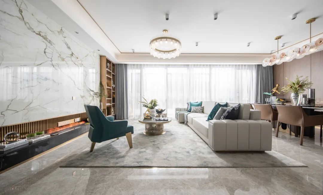 現(xiàn)代輕奢風(fēng)格室內(nèi)設(shè)計(jì)家裝案例-客廳 現(xiàn)代輕奢風(fēng)格室內(nèi)設(shè)計(jì)家裝案例-客廳