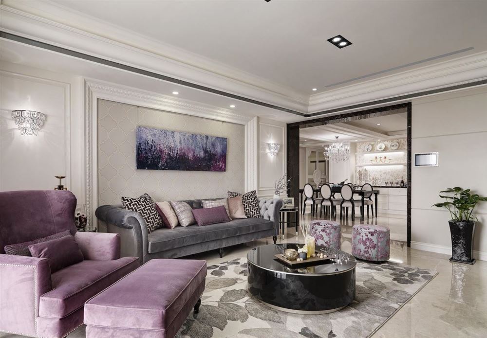 廣州市中海譽(yù)城歐式風(fēng)格四居室裝修案例