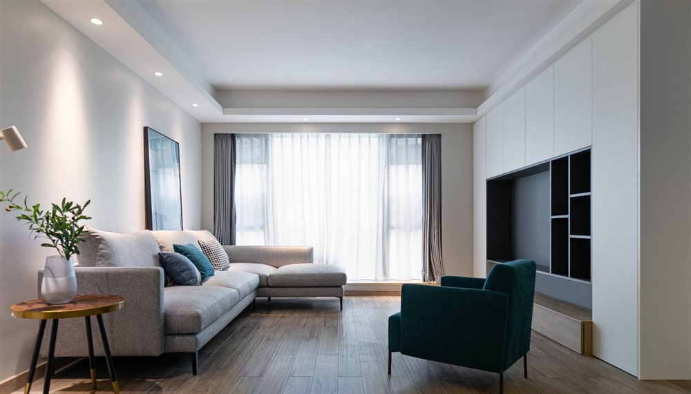 深圳市鵬瑞尚府現(xiàn)代簡(jiǎn)約風(fēng)格三居室裝修案例