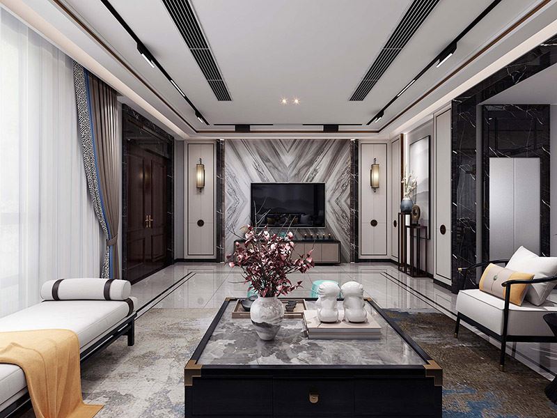 河源市霸王花&middot;麗江花園新中式風格別墅裝修案例