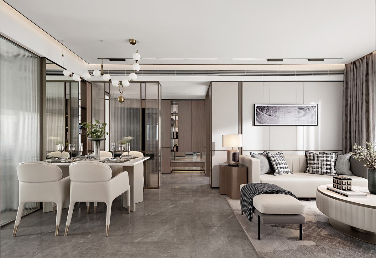 日式侘寂風(fēng)格室內(nèi)設(shè)計(jì)家裝案例-客餐廳 日式侘寂風(fēng)格室內(nèi)設(shè)計(jì)家裝案例-客餐廳