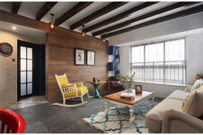 廣州市東方新世界美式風(fēng)格三居室裝修案例