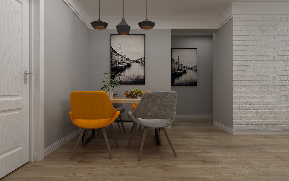 高級(jí)灰北歐風(fēng)格室內(nèi)裝修效果圖-佛山恒大御瀾庭三居125平米-室內(nèi)裝飾畫(huà)