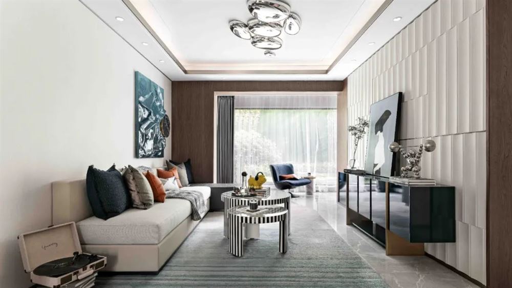 佛山市恒大&middot;酈湖城輕奢風(fēng)格三居室裝修案例