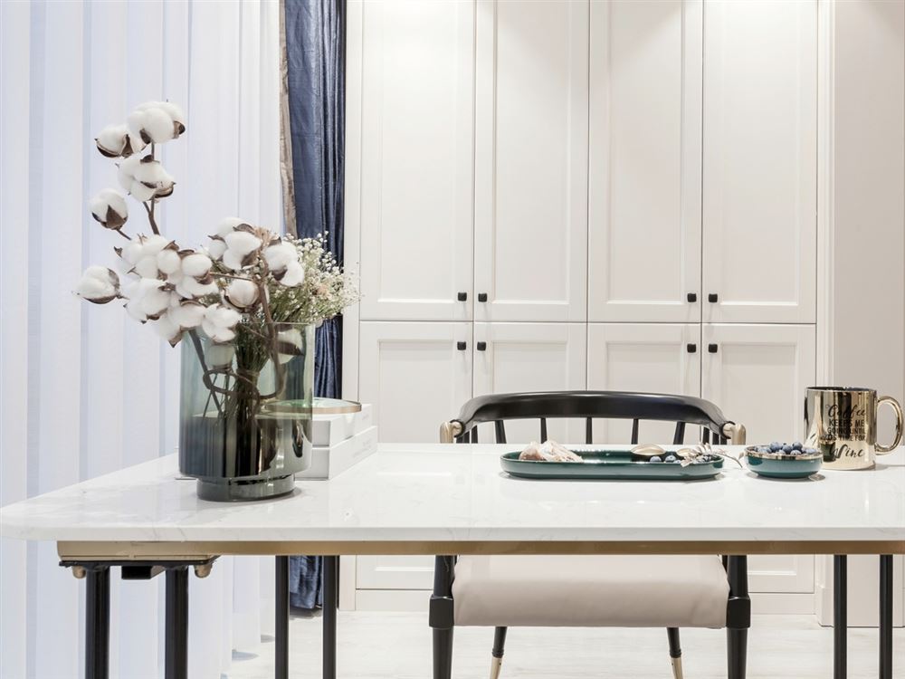 江門市御郡花園輕奢風(fēng)格三居室裝修案例