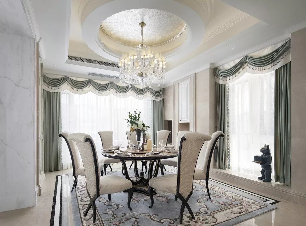 佛山裝修公司法式風(fēng)格別墅裝修效果圖-餐廳 佛山裝修公司法式風(fēng)格別墅裝修效果圖-餐廳