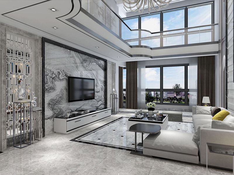 自貢市盈佳大廈現(xiàn)代風格復式裝修案例