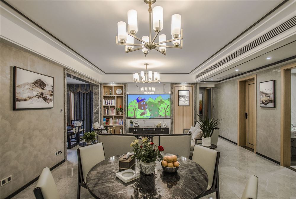 廣州市錦繡香江歐式風(fēng)格三居室裝修案例