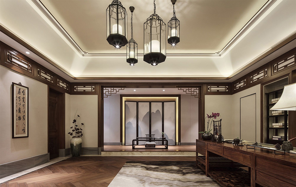 新古典風(fēng)格別墅裝修設(shè)計效果圖-恒大山湖郡別墅450平米-別墅裝修設(shè)計書房 新古典風(fēng)格別墅裝修設(shè)計效果圖-恒大山湖郡別墅450平米-別墅裝修設(shè)計書房