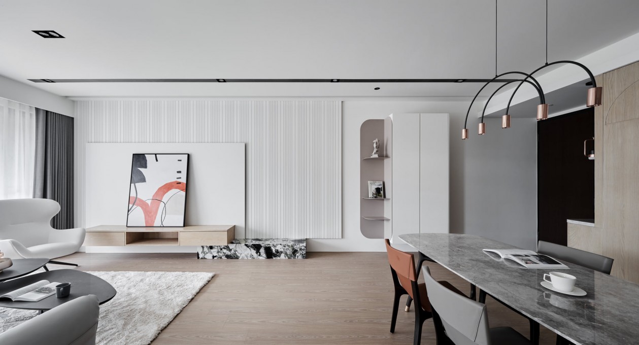 現(xiàn)代簡約風格室內(nèi)設(shè)計家裝案例-客餐廳 現(xiàn)代簡約風格室內(nèi)設(shè)計家裝案例-客餐廳