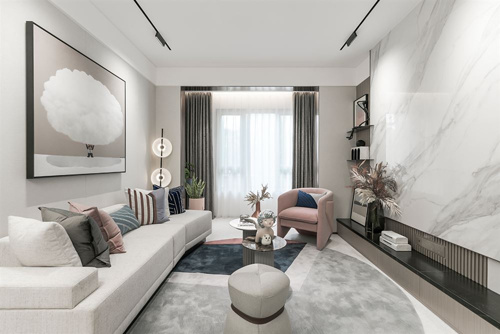 佛山市順德自在城現(xiàn)代簡(jiǎn)約風(fēng)格三居室裝修案例