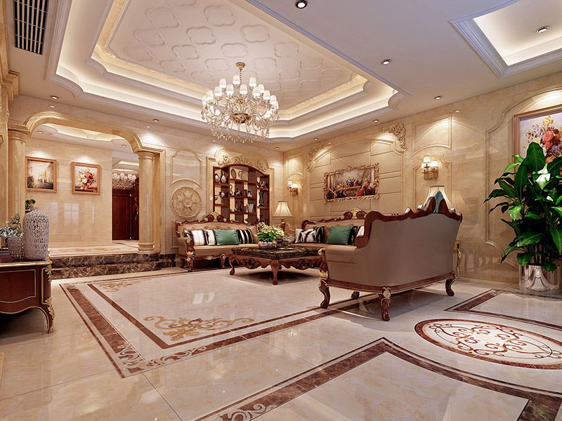 河源市霸王花&middot;麗江花園歐式風格別墅裝修案例