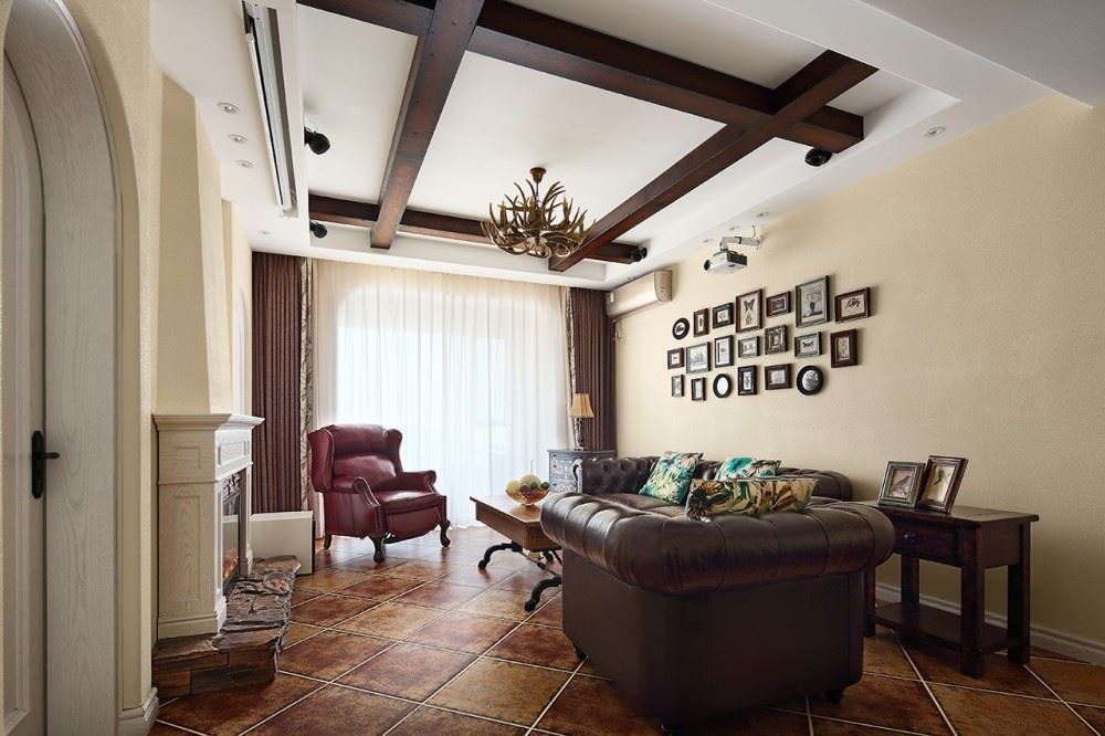 佛山市綠城&middot;桂語蘭庭美式風格三居室裝修案例