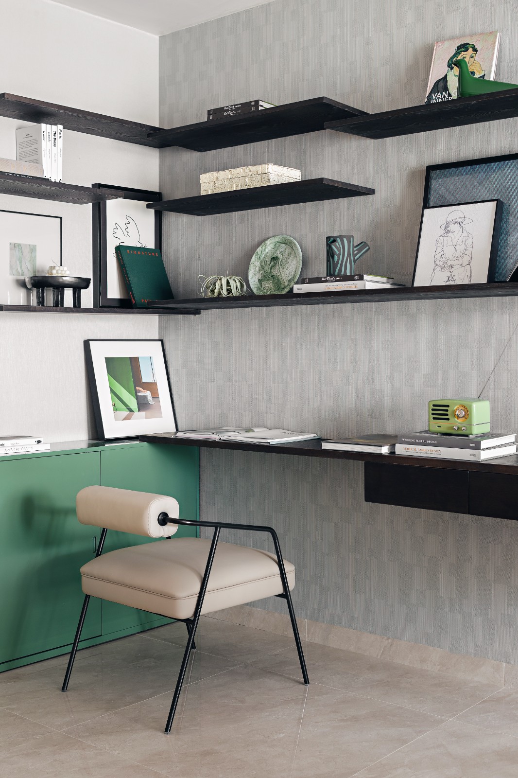 現(xiàn)代輕奢風(fēng)格室內(nèi)設(shè)計(jì)家裝案例-書房 現(xiàn)代輕奢風(fēng)格室內(nèi)設(shè)計(jì)家裝案例-書房