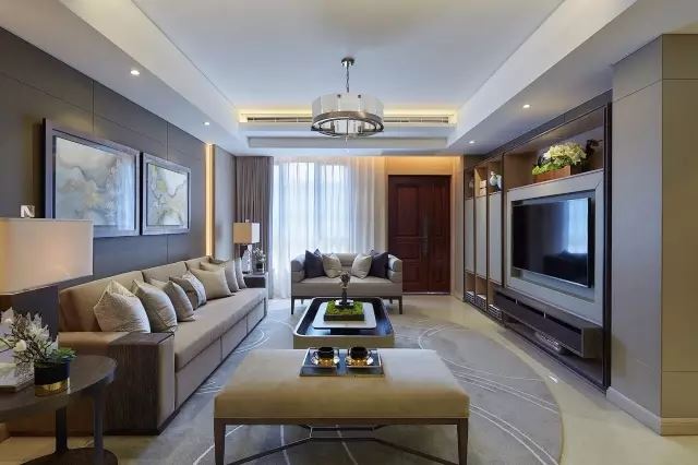 佛山市招商樾園新中式風格四居室裝修案例