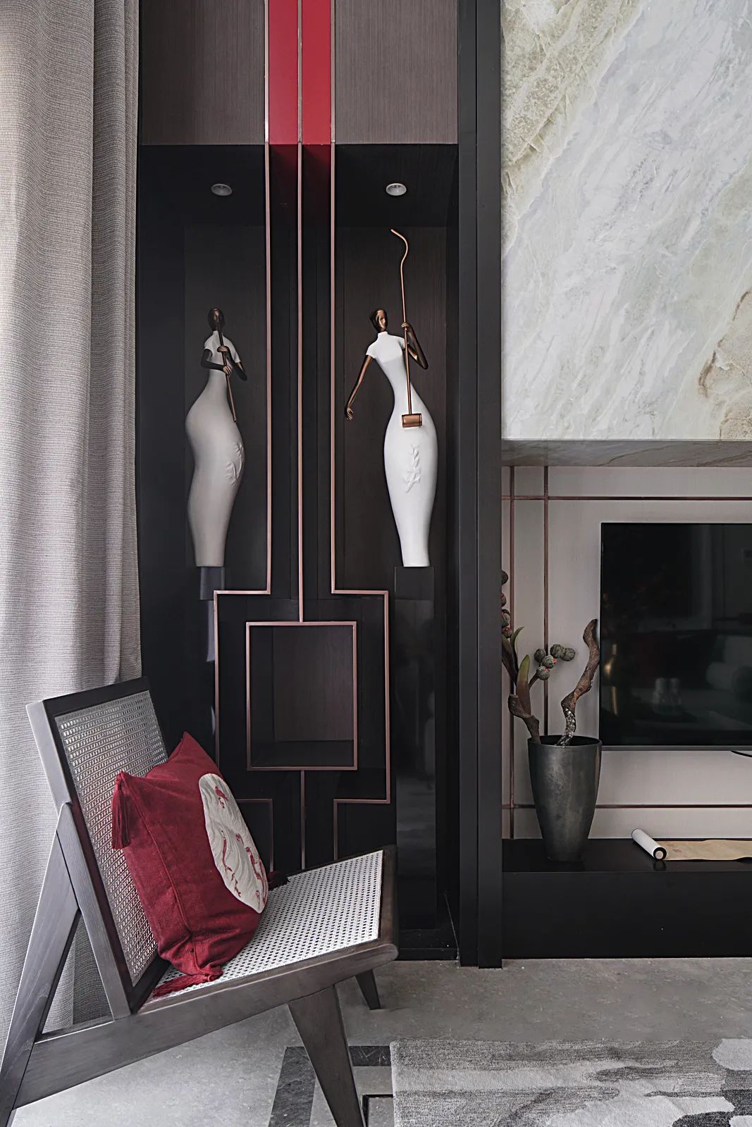 新中式風格室內(nèi)設(shè)計家裝案例-客廳背景墻 新中式風格室內(nèi)設(shè)計家裝案例-客廳背景墻