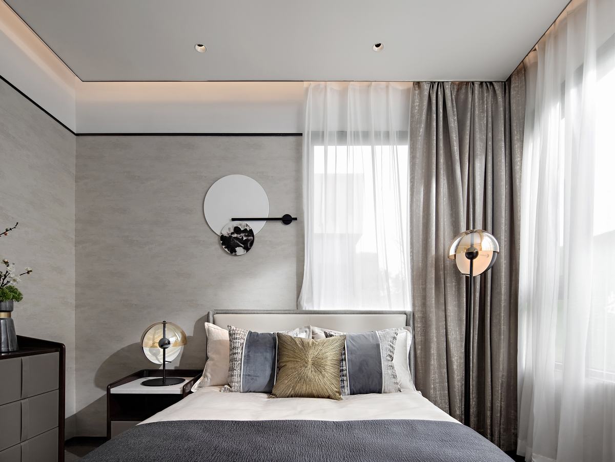 新中式風(fēng)格室內(nèi)設(shè)計(jì)家裝案例-次臥 新中式風(fēng)格室內(nèi)設(shè)計(jì)家裝案例-次臥