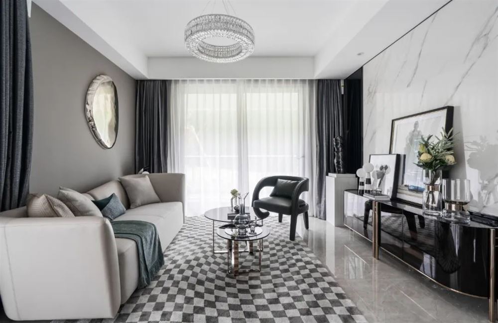 江門(mén)市寶源坊現(xiàn)代簡(jiǎn)約風(fēng)格三居室裝修案例