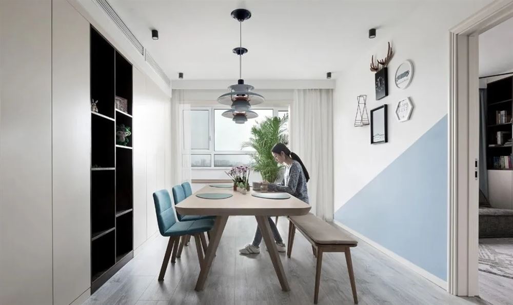 廣州市富力泉天下別墅北歐風(fēng)格三居室裝修案例