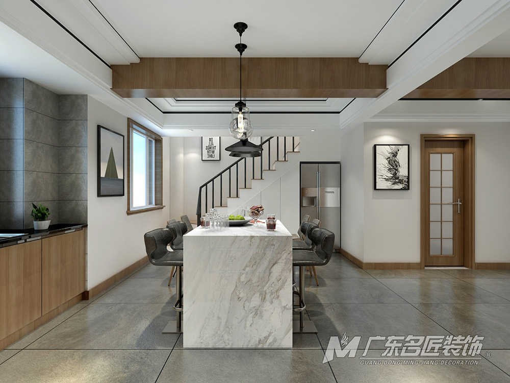 越峰怡景復(fù)式180平米北歐風(fēng)格裝修案例-樓梯 越峰怡景復(fù)式180平米北歐風(fēng)格裝修案例-樓梯