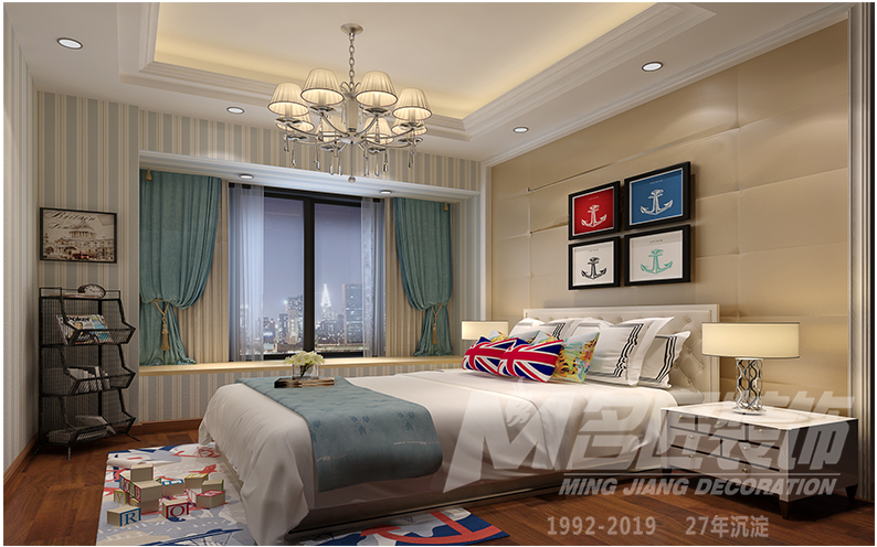 桂花洲三居120平米美式鄉(xiāng)村風(fēng)格裝修案例-男孩房 桂花洲三居120平米美式鄉(xiāng)村風(fēng)格裝修案例-男孩房