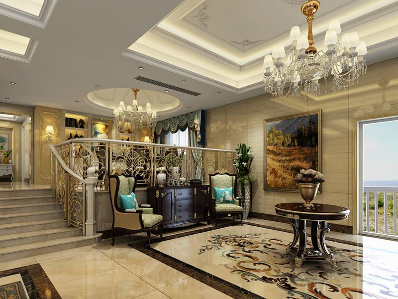 佛山市旭輝雅居樂清樾歐式風(fēng)格別墅裝修案例